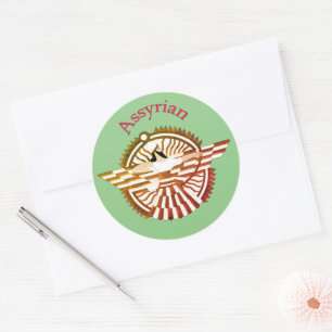 Assyrisch Ronde Sticker