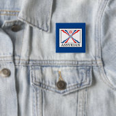 Assyrisch Vierkante Button 5,1 Cm (In situ)
