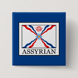 Assyrisch Vierkante Button 5,1 Cm