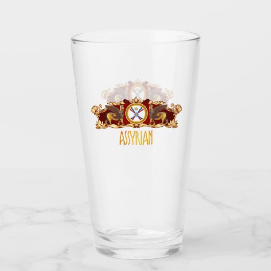ASSYRISCHE glazen beker (Voorkant)