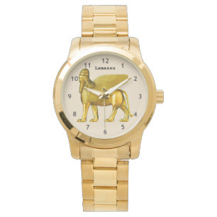 Assyrische Golden Lamassu eWatch Horloge