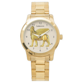 Assyrische Golden Lamassu eWatch Horloge