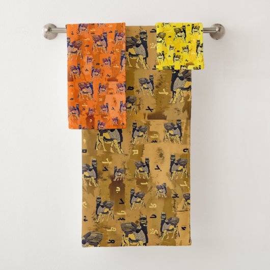 Assyrische handdoeken van Lamassu en Alphabet (Insitu)