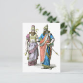 Assyrische Hoge Priester en koning Briefkaart (Staand voorkant)