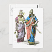 Assyrische Hoge Priester en koning Briefkaart (Voorkant / Achterkant)