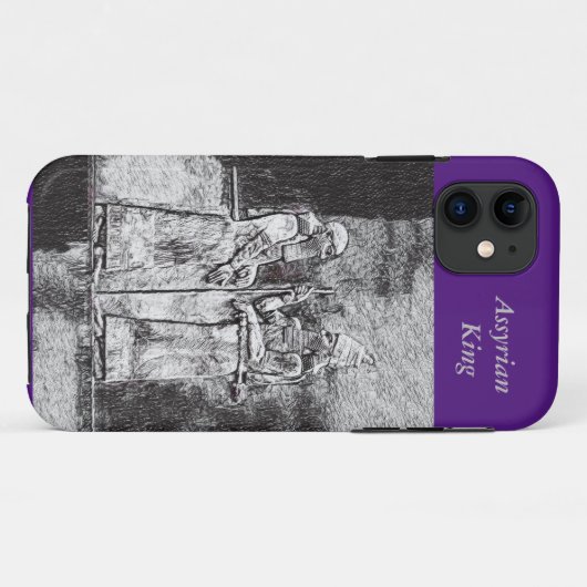 Assyrische King iPhone/iPad case (Achterkant (horizontaal))