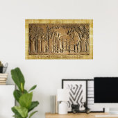 Assyrische koning Ashurbanipal Historic Art Poster (Thuiskantoor)