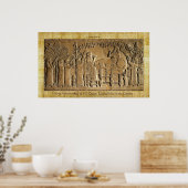 Assyrische koning Ashurbanipal Historic Art Poster (Keuken)