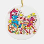 Assyrische koning keramisch ornament (Voorkant)