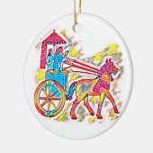 Assyrische koning keramisch ornament (Links)