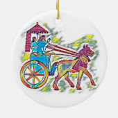 Assyrische koning keramisch ornament (Achterkant)