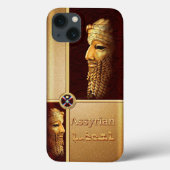 Assyrische Koning Sargon iPhone hoesje (Achterkant)