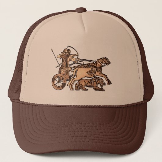 Assyrische krijger Trucker Hat Pet (Voorkant)