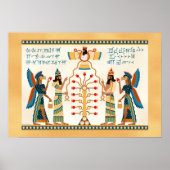 Assyrische levensboom poster (Voorkant)