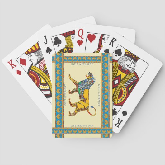 Assyrische Lion Classic Palling Cards Pokerkaarten (Achterkant)