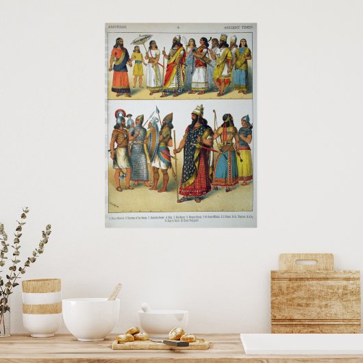 Assyrische Mode Poster (Keuken)