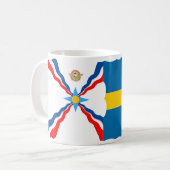 Assyrische Mok Zweedse vlaggen (Voorkant links)