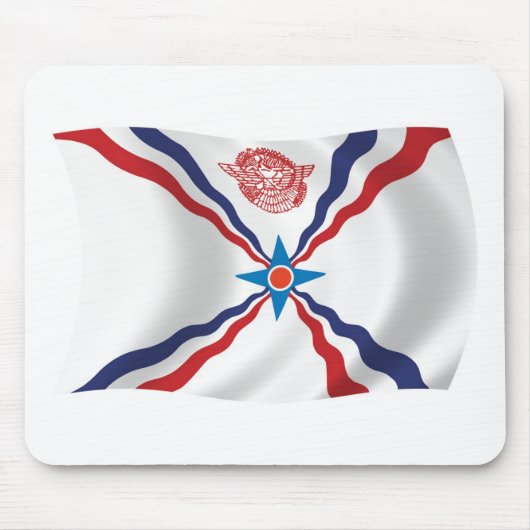 Assyrische Natie Vlag Muismat (Voorkant)