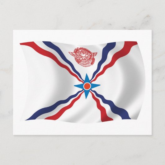 Assyrische Nation Flag Briefkaart (Voorkant)