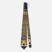 Assyrische retro patroon stropdas (Voorkant)