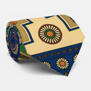 Assyrische retro patroon stropdas