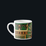Assyrische retro retro retro retro retro represso espresso kop<br><div class="desc">Assyrisch patroon uit oorspronkelijke editie 1888 L'ornement Polychrome van Albert Racine (1825-1893). Mooi  ontwerp voor uw mok en meer. Geweldig cadeau voor iedereen.</div>