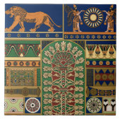 Assyrische retropatroon tegeltje (Voorkant)