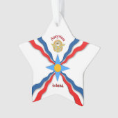 Assyrische vlag Acrylversiering, ster Ornament (voorkant)