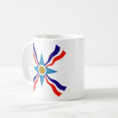 Assyrische vlag - Ata d'Ator Coffee of Tea Mok (Voorkant links)