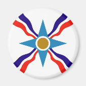 Assyrische vlag - Ata d'Ator Refkoelkast Magnet (Voorkant)