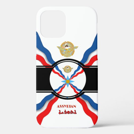 Assyrische vlag Case-Mate iPhone case (Achterkant)