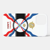 Assyrische vlag Case-Mate iPhone case (Achterkant (horizontaal))