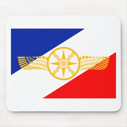 Assyrische vlag, Chaldeaanse vlag, Syrische vlag ( Muismat (Voorkant)