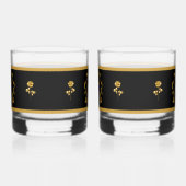 Assyrische vlag Drinkware Set Whisky Glas (Links)