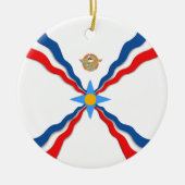 Assyrische vlag keramisch ornament (Voorkant)