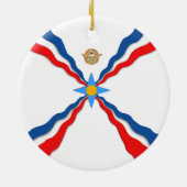 Assyrische vlag keramisch ornament (Achterkant)