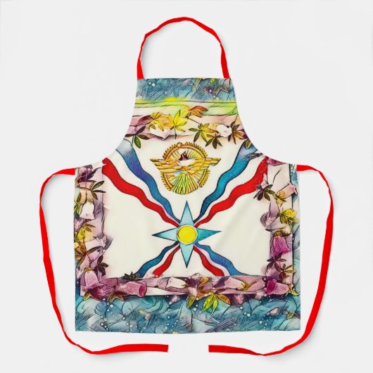 Assyrische vlag schort (Voorkant)