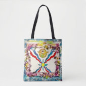 Assyrische vlag tote bag (Voorkant)