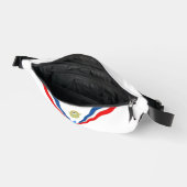 Assyrische vlaggeprint gesneden naaizak heuptasje (Open)