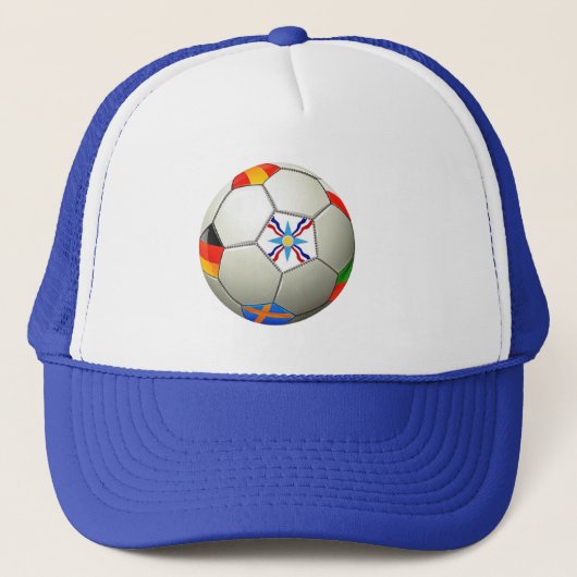 Assyrische Voetbal Trucker Pet (Voorkant)