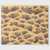 Assyrische Warrior-overslagpapier Cadeaupapier (Vlak)