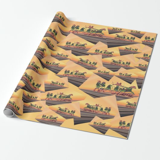 Assyrische Warrior-overslagpapier Cadeaupapier (Uitgerold)