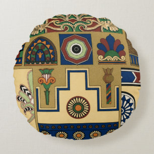  Assyrische zon Rond Kussen