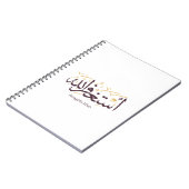 AstaghfirAllah Arabic Calligraphy –Elegant Thuluth Notitieboek (Linkerzijde)