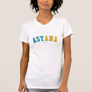 Astana in Kazachstan: nationale vlagkleuren T-shirt