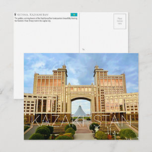 Astana, Kazachstan Reisansichtkaart Briefkaart
