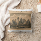 Astana | Vintage Travel City Design Kussen (Deken)