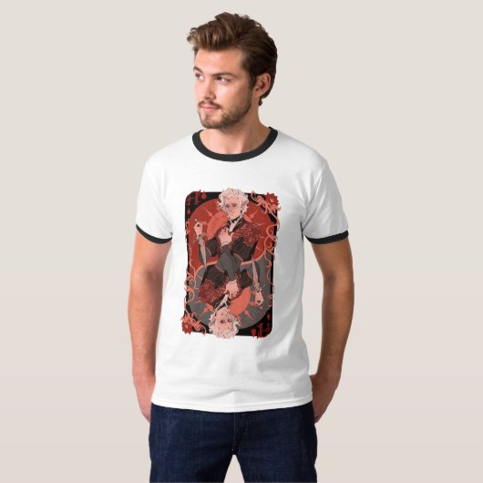 Astarion Vampire  Retro Essential T-shirt (Voorkant volledig)