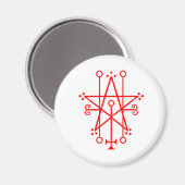 Astaroth Demon Sigil Gothic magnet (Voorkant / Achterkant)