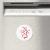 Astaroth Demon Sigil Gothic magnet (Insitu (Vaatwasser))